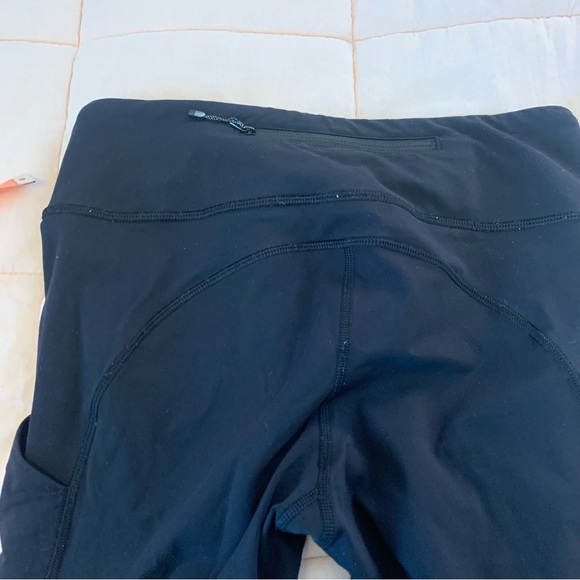 Lululemon Speed Tight Ruched legging black size 6 side pocket and back zip - Picture 8 of 15